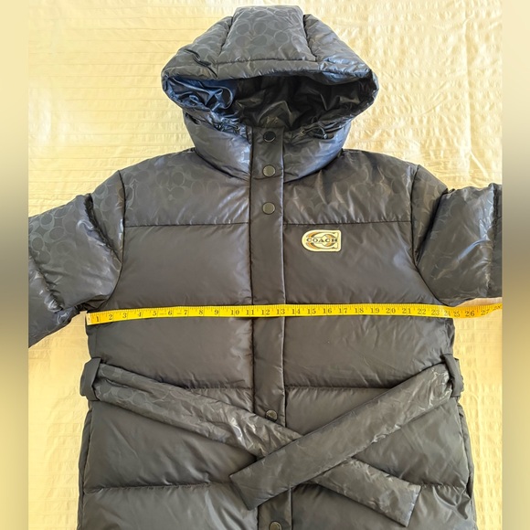 Coach Navy Puffer Jacket Size M - Picture 7 of 11